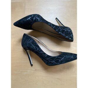 Ron White "Cindy" pointed toe suede Stiletto heel BNWT sz 40 Italy glitter